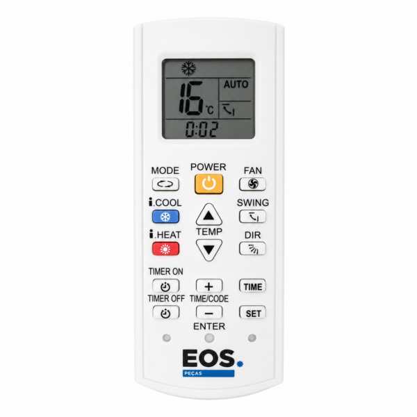 Controle Remoto Universal EOS para ar-condicionado split e modelos compatíveis